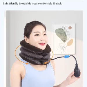Cervical Neck Traction Device For Instant Neck Pain Relief | Pinched Nerve Neck Stretcher For Home Pain Treatment | Neck Traction Device Neck And Shoulder Massager Massage Pillow